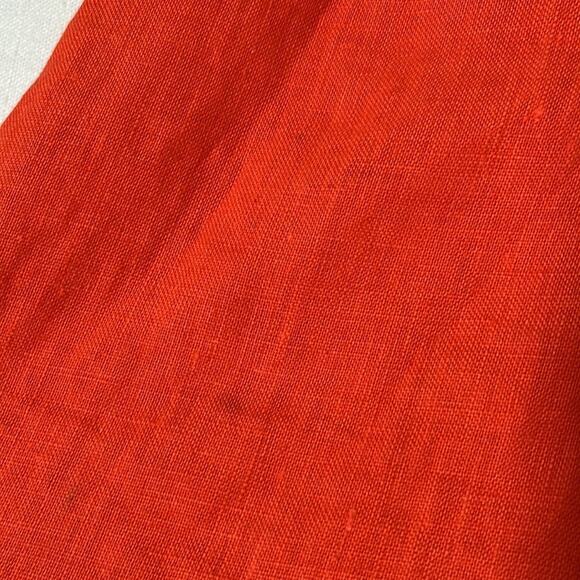 Faithfull The Brand Ruffled Linen Dress Size 6 - Picture 11 of 11